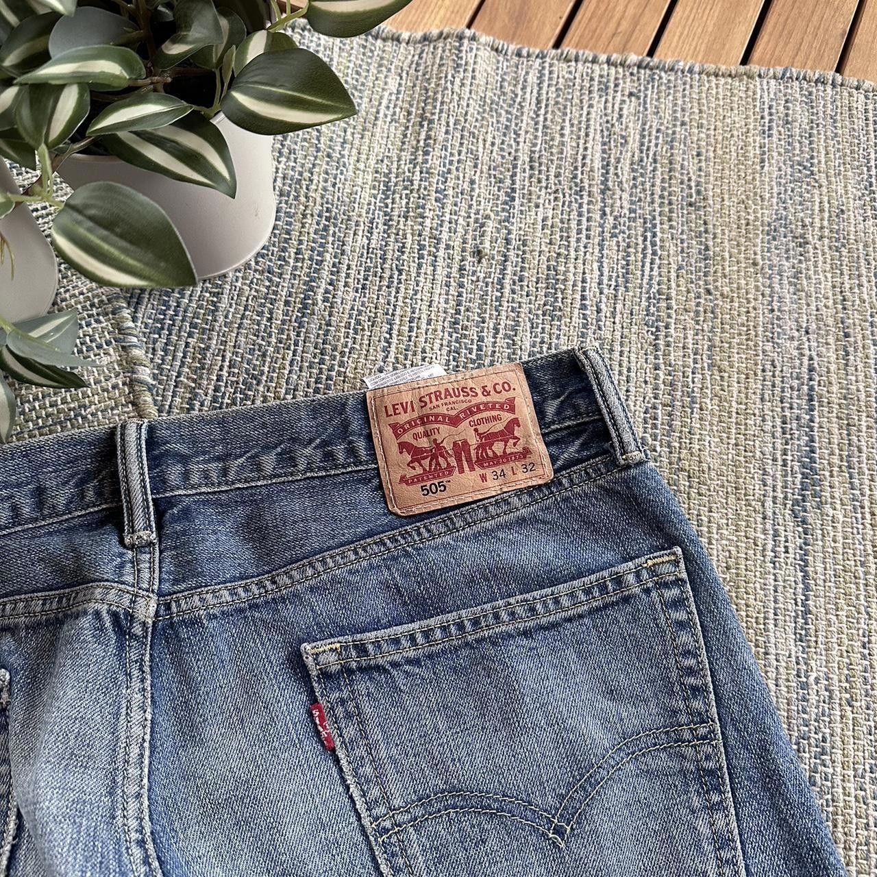 Levi's Vintage Y2K Levis 505 Distressed Denim Pants Trousers Size US 34 / EU 50 - 4 Thumbnail