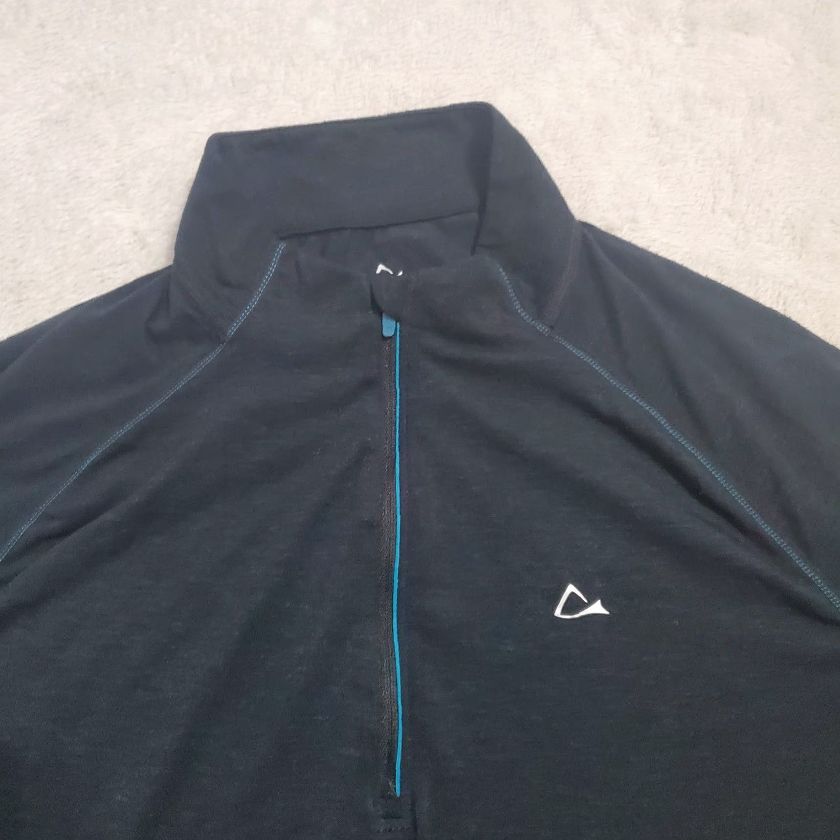 Vintage VINTAGE not applicable; Paradox Merino Blend Womens Base Layer Black 1/4 Zip Pullover DriRelease Top XL Size XL / US 12-14 / IT 48-50 - 4 Thumbnail