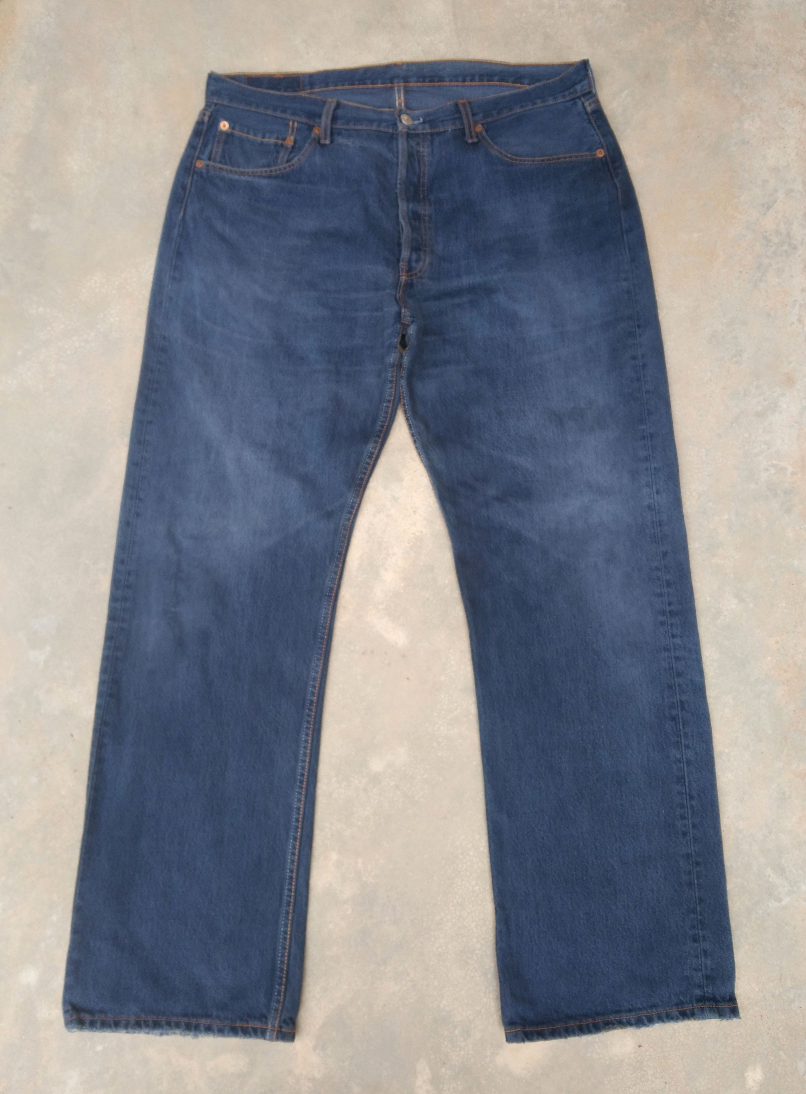 Levi's Vintage Levi's 501 Faded Straight Leg Distressed Jeans 38x32 Size US 38 / EU 54 - 1 Thumbnail