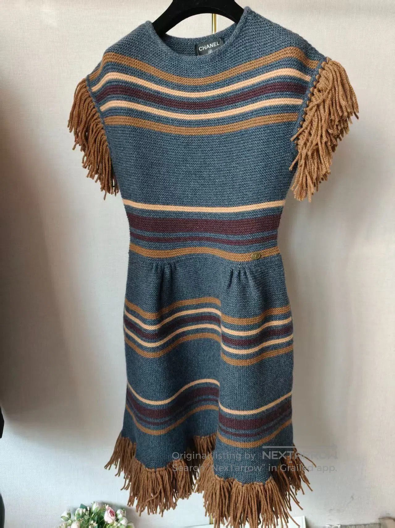 Chanel Chanel Striped Fringe Dress. Size ONE SIZE - 5 Thumbnail
