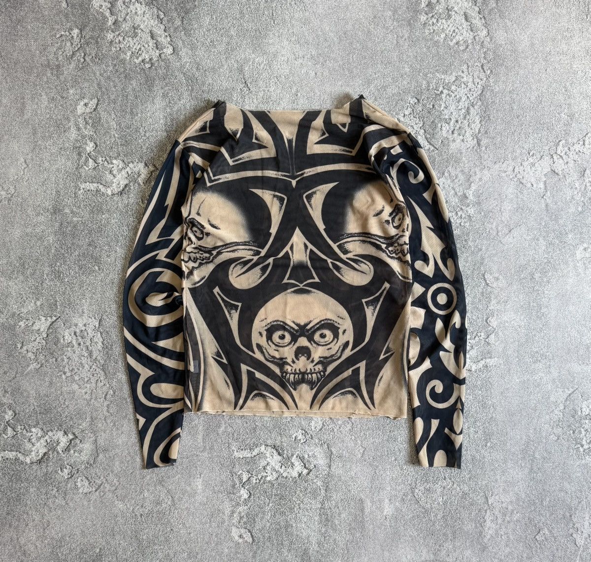 Designer × Japanese Brand Style Jean Paul Gaultier / Save the Queen tattoo long sleeve Size ONE SIZE - 10 Thumbnail