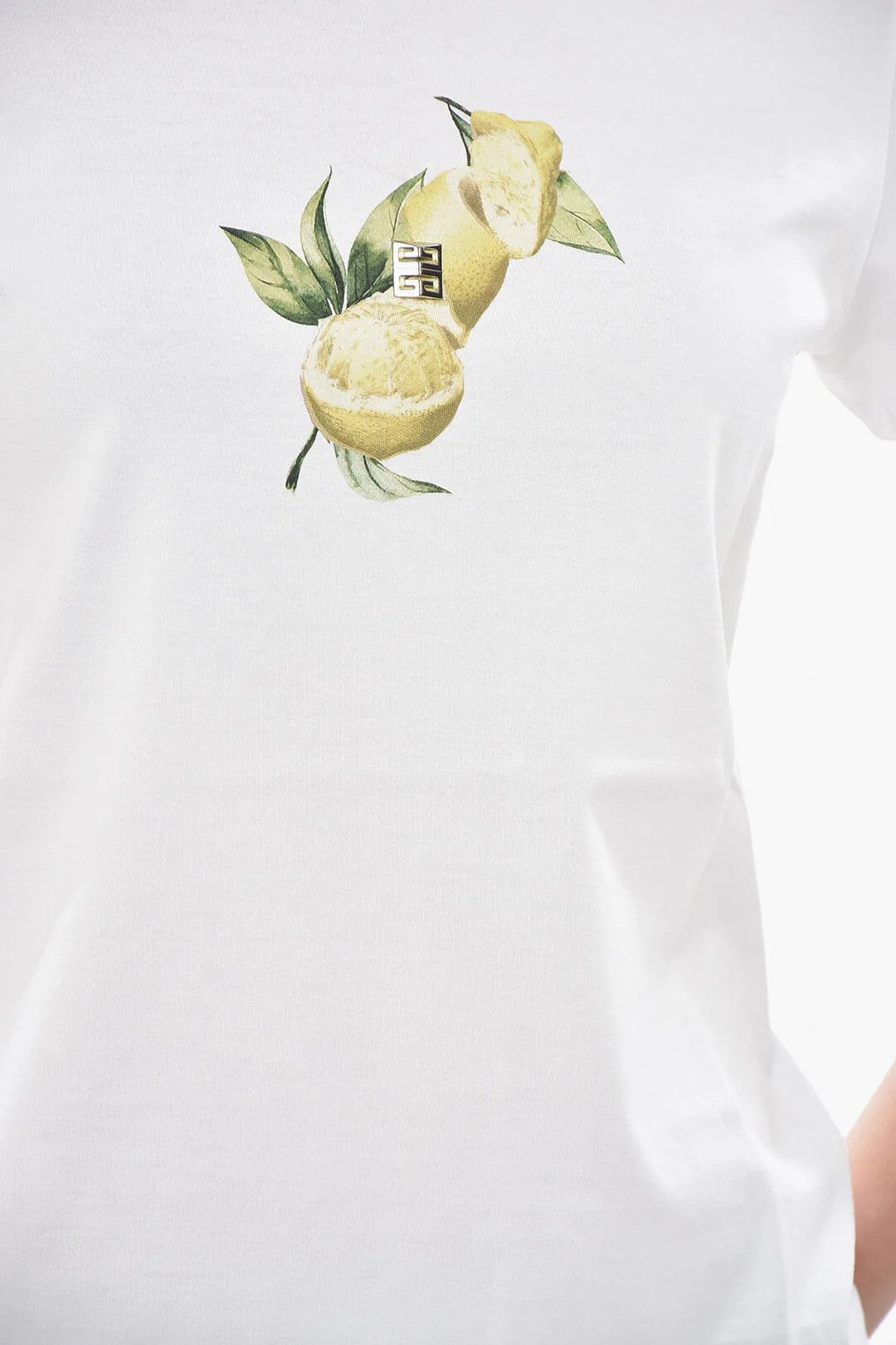 Givenchy og1mm0326 Cotton Slim-Fit T-Shirt in White Size S / US 4 / IT 40 - 3 Thumbnail