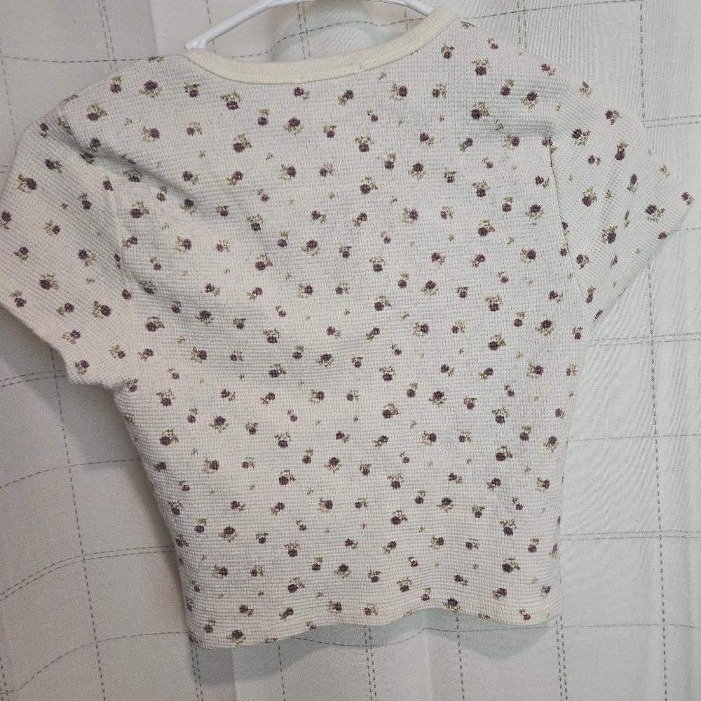 Other Kirious Cream Floral Button-Up Top Size M / US 6-8 / IT 42-44 - 4 Thumbnail