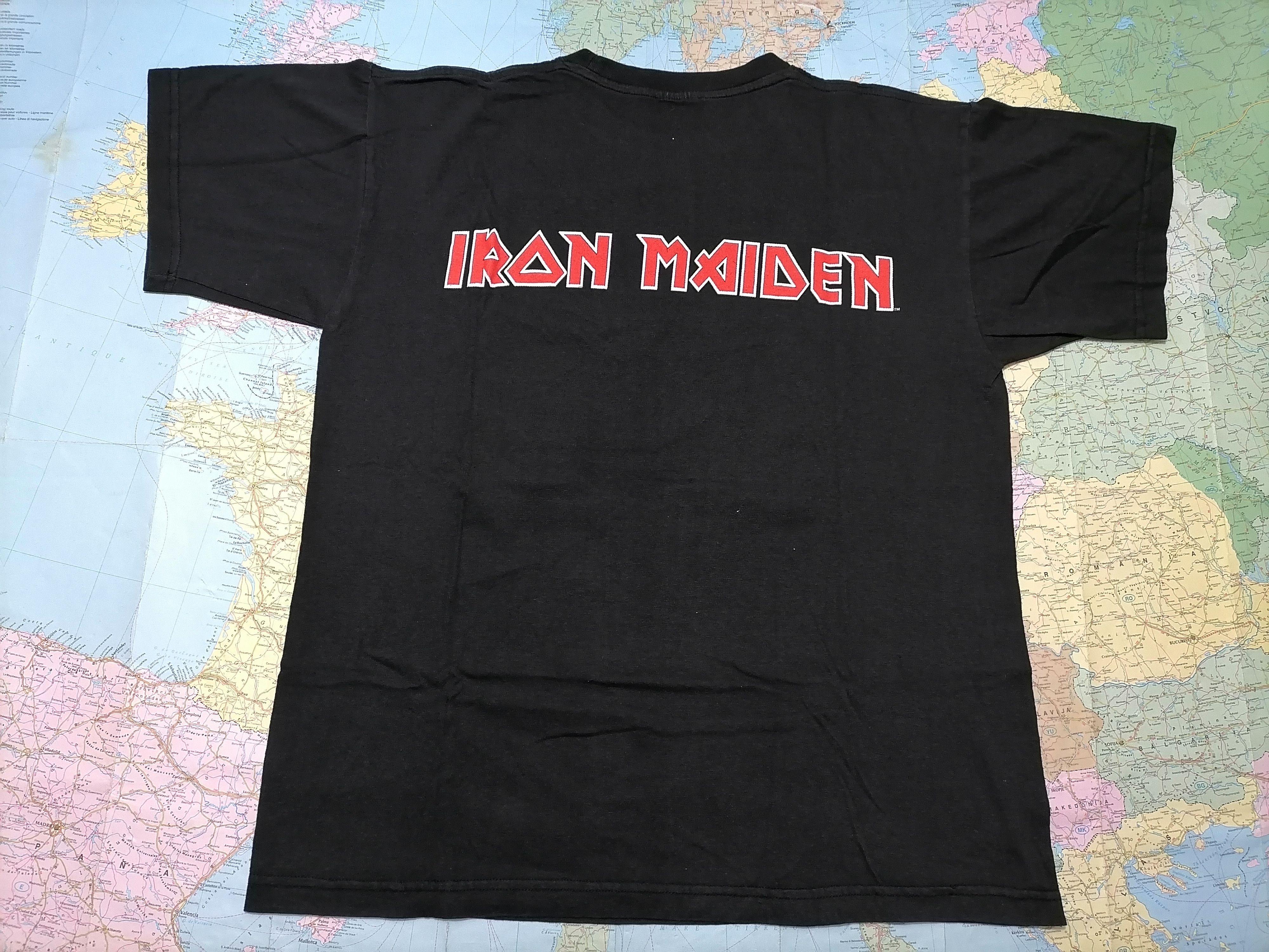Iron Maiden RARE VintageTee IRON MAIDEN , Large 1983 Size US L / EU 52-54 / 3 - 4 Thumbnail