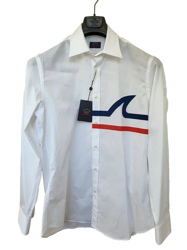 Paul & Shark RRP330€ PAUL&SHARK sz L SOLID LONG SLEEVES NEW WHITE NEW Size US L / EU 52-54 / 3 - 1 Thumbnail