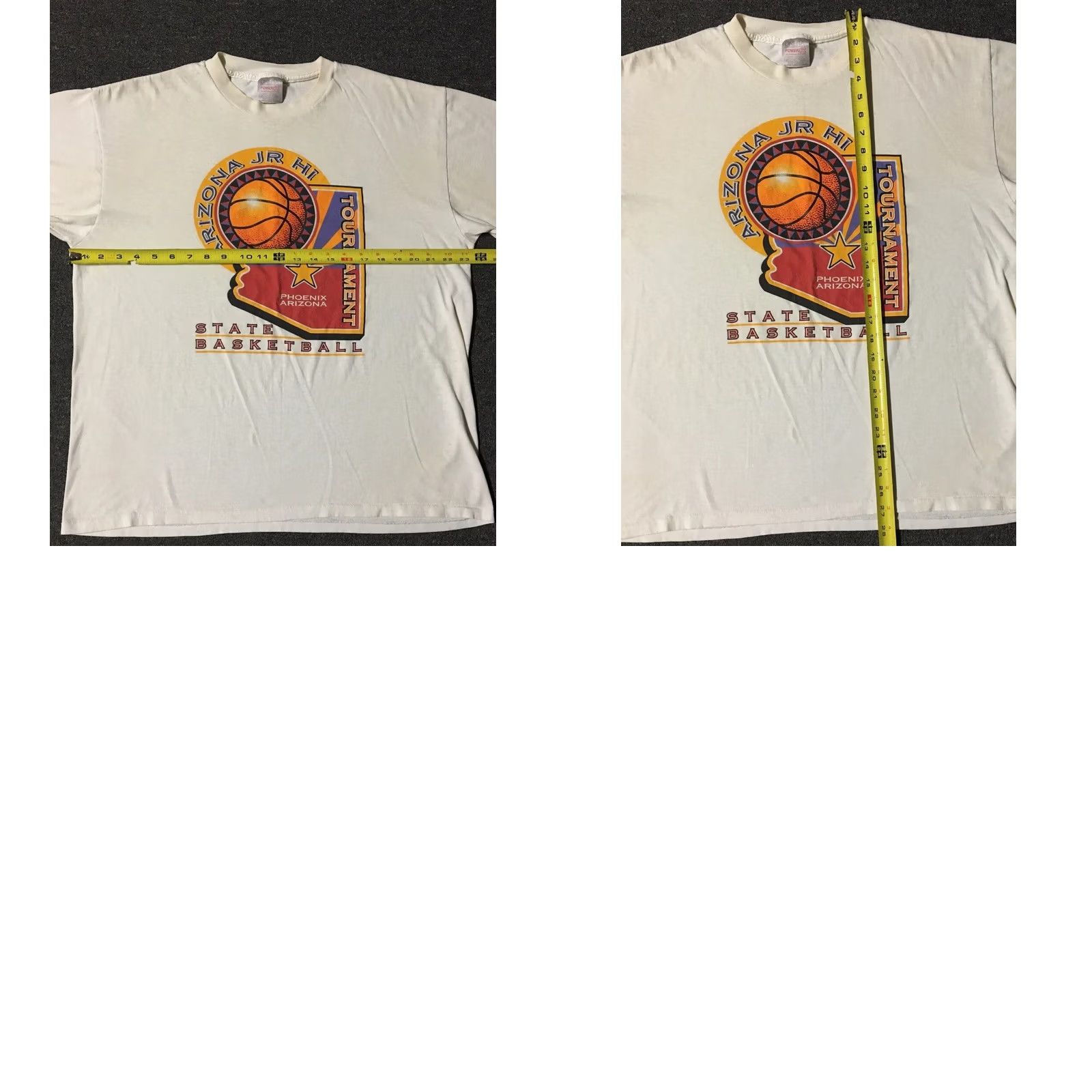 Vintage VINTAGE Phoenix Arizona Basketball Faded Shirt L White Sun 90s Grunge Sports NBA Mens T-Shirt Size US L / EU 52-54 / 3 - 9 Thumbnail