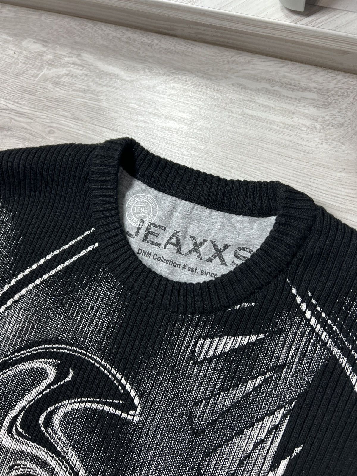 If Six Was Nine Crazy Vintage Avant-Garde Tribal Knit Ribed Sweater Diesel Size US XXL / EU 58 / 5 - 10 Thumbnail