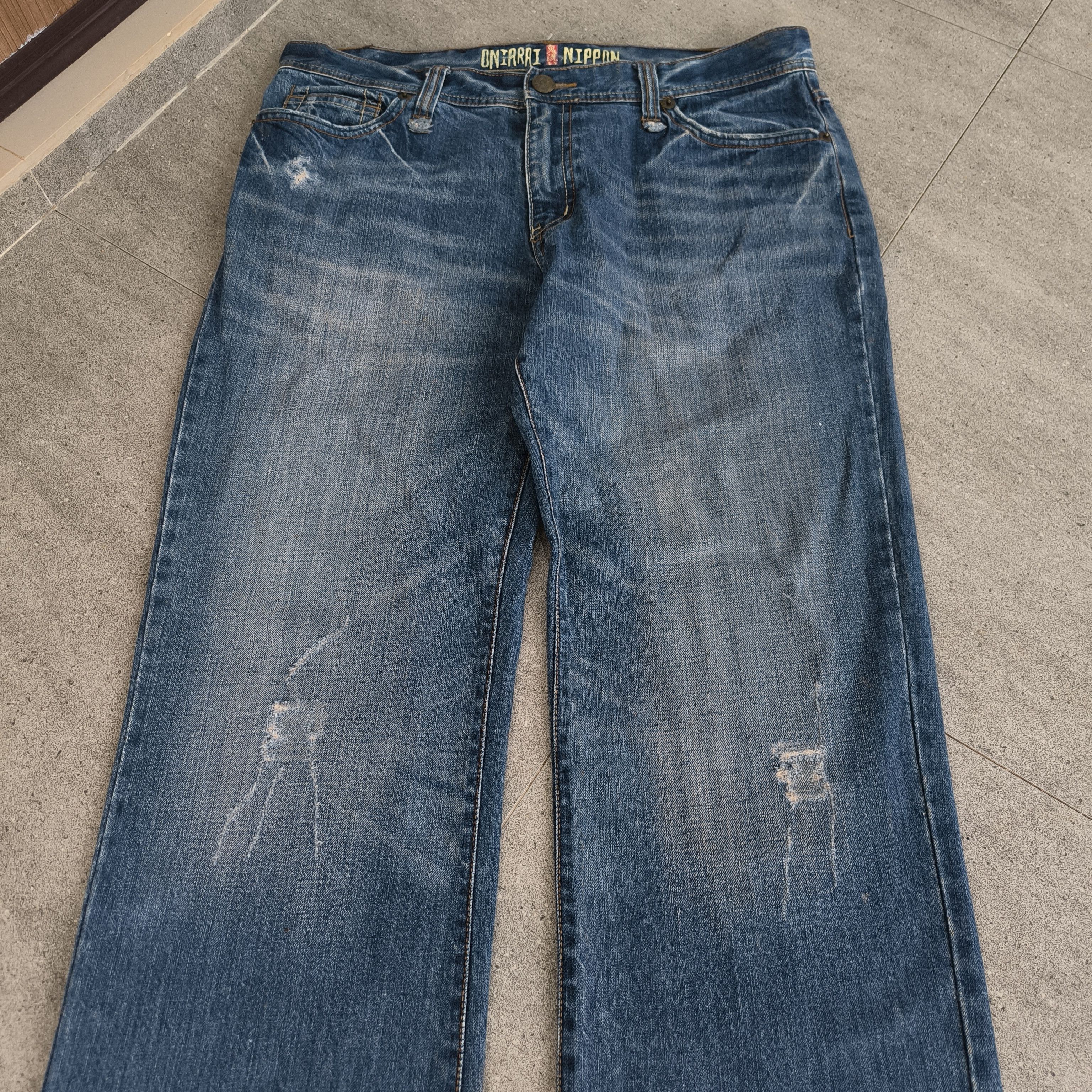 Japanese Brand Vintage sukajan oniarai nippon jeans Size US 36 / EU 52 - 4 Thumbnail