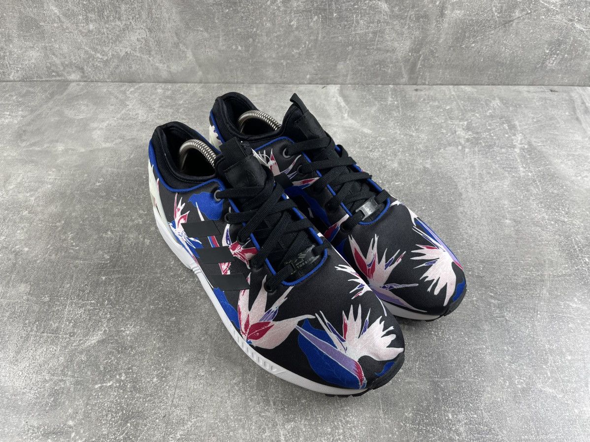 Adidas Adidas Originals ZX Flux Bird of Paradise Floral Sneakers Size US 10.5 / EU 43-44 - 3 Thumbnail