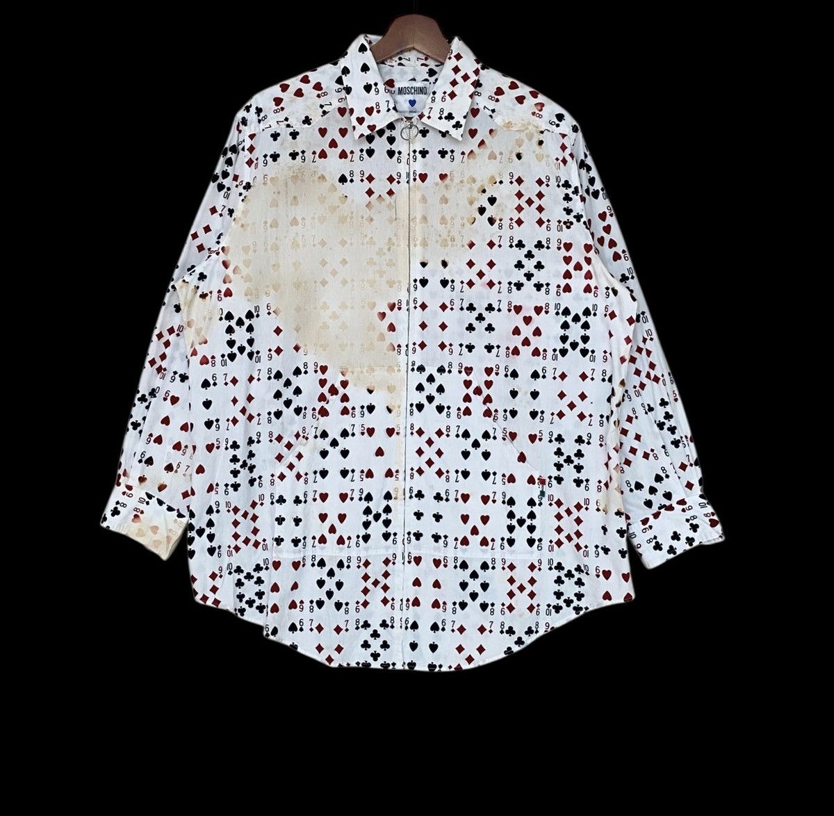 Moschino × Vintage Vintage Brand Moschino Full Print Zipper Shirt 1990s Size US M / EU 48-50 / 2 - 1 Thumbnail