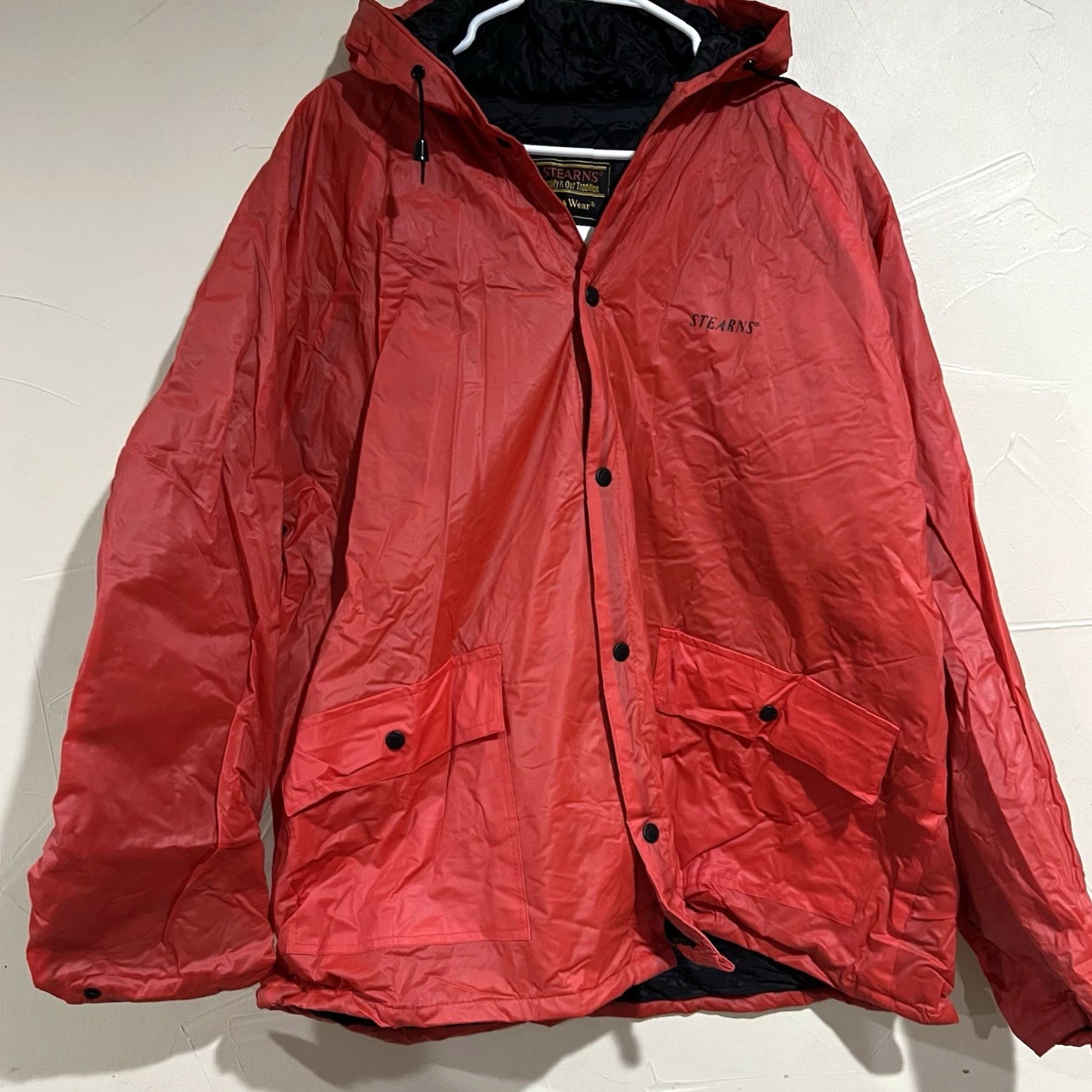 Vintage VINTAGE Stearns Dry Wear Jacket XL Men Red Nylon Rain Coat Mens Size US XL / EU 56 / 4 - 2 Thumbnail
