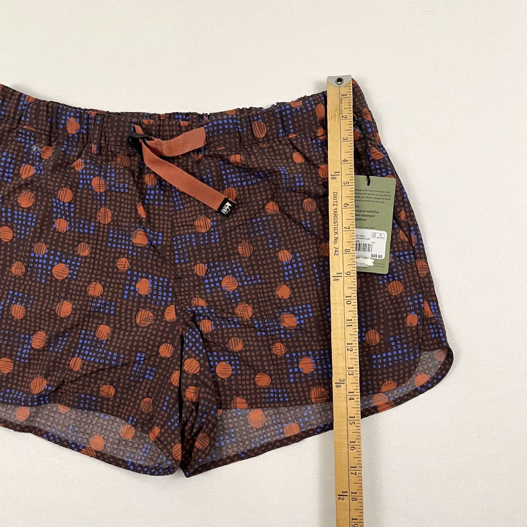 Vintage REI Trailmade Amphib Shorts Womens Large 3.5" Dots Away Belted Active Hiking Casual Outdoor Athletic Pockets Size 36" / US 14 / IT 50 - 5 Thumbnail
