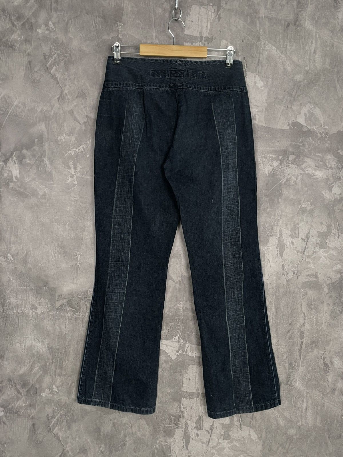Marithe + Francois Girbaud Vintage Marithe Francois Girbaud Flared Pants Size 30" / US 8 / IT 44 - 2 Thumbnail
