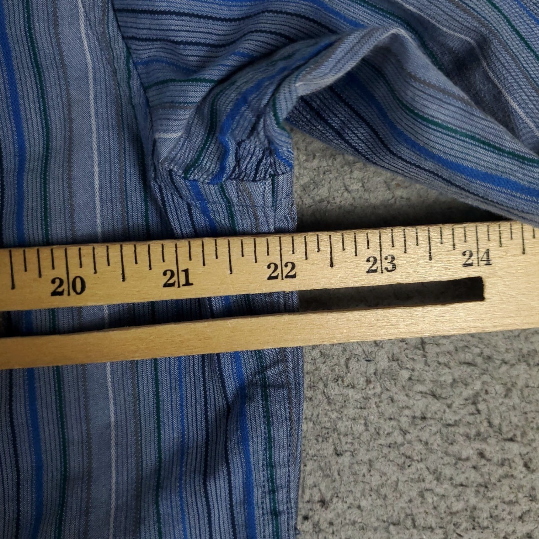 Tommy Bahama Tommy Bahama Shirt Mens Medium Blue Striped Cotton Button-Up Long Sleeve Shirt Size US M / EU 48-50 / 2 - 7 Thumbnail