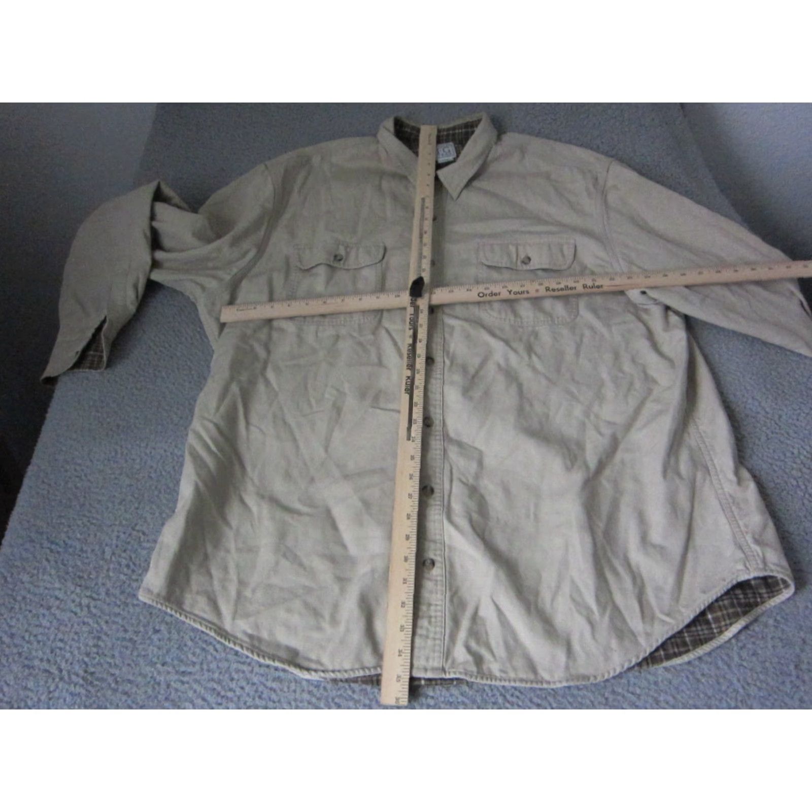 Vintage VINTAGE Field Gear Shirt Mens 2XL Brown Canvas Button-Up 80s 90s Lined Pockets Shirt Size US XXL / EU 58 / 5 - 7 Thumbnail