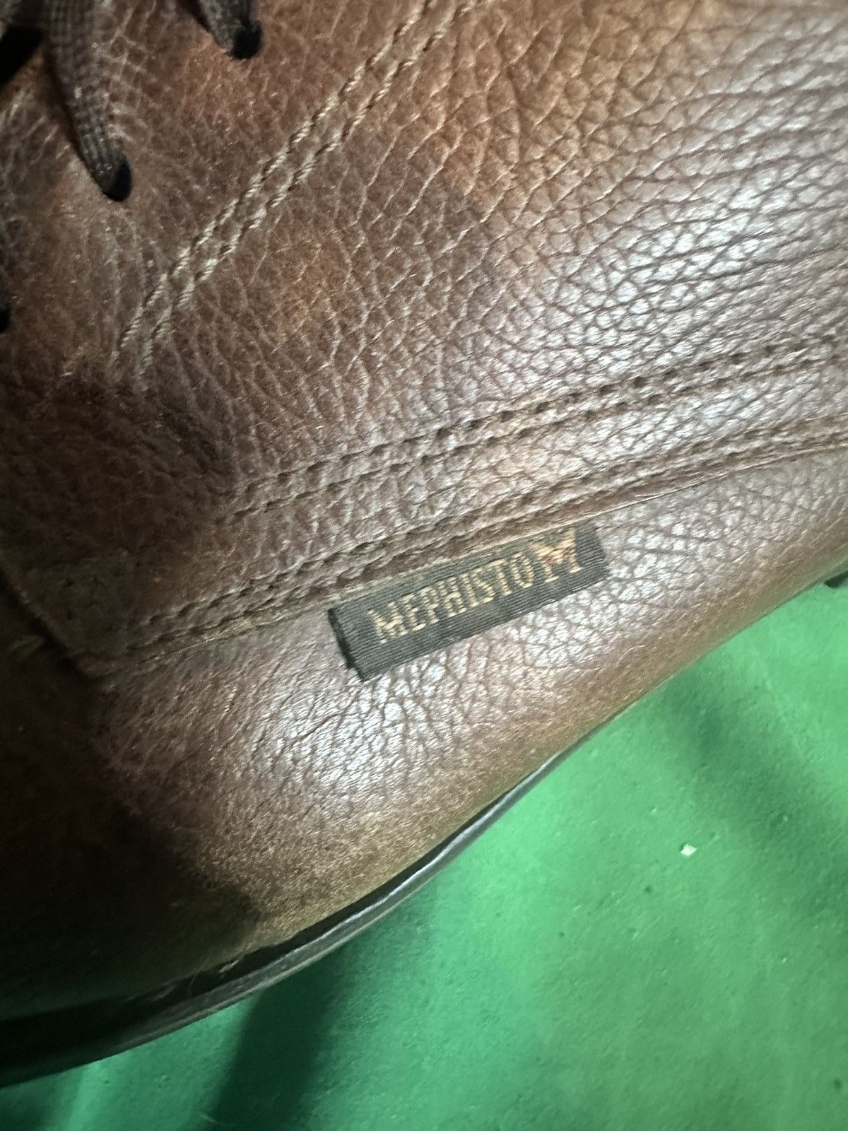 Mephisto × Vintage Pebbled leather Goodyear welt derby shoes Size US 11.5 / EU 44-45 - 6 Thumbnail