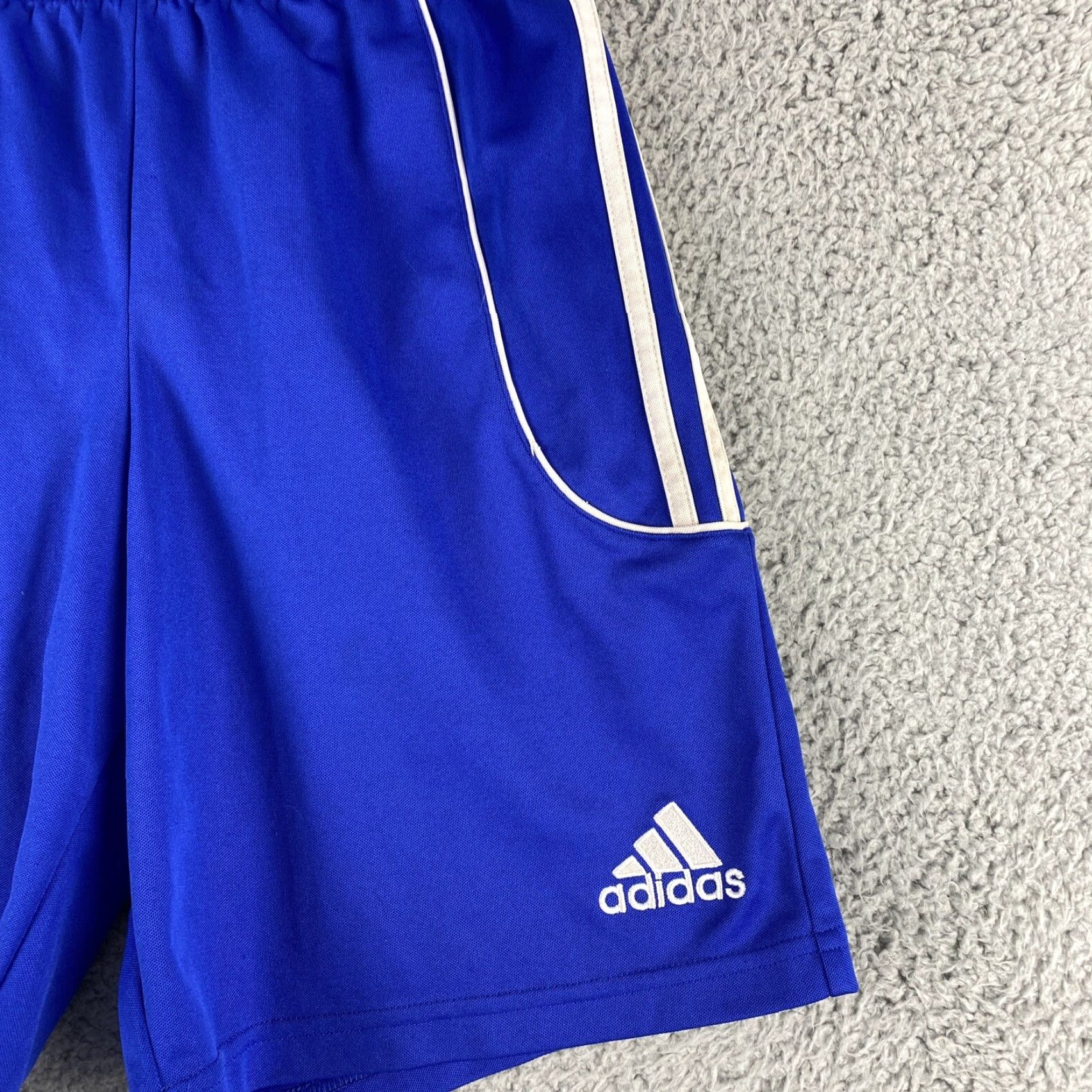 Adidas Adidas 3S Essential Blue Athletic Running Workout Shorts S Men’s, Sports, 8" Inseam Size US 29 - 2 Thumbnail