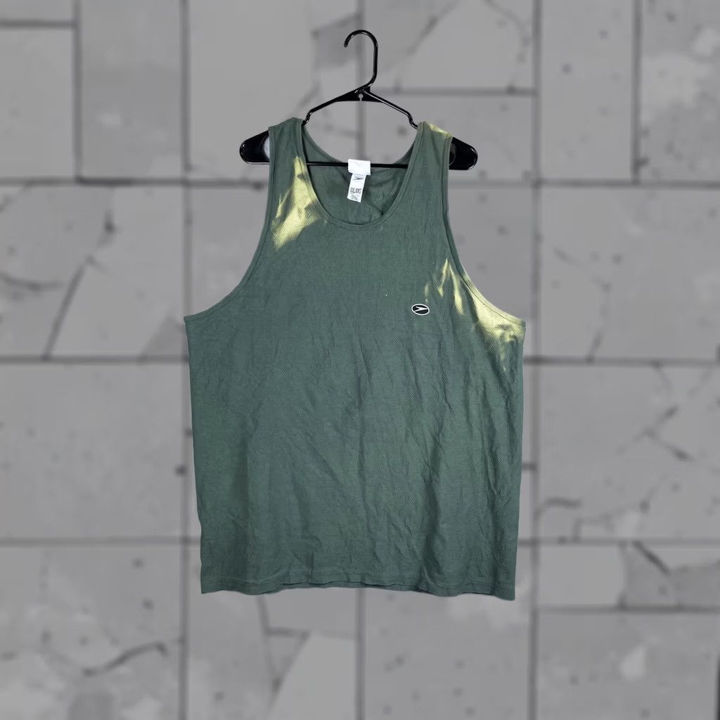Speedo Speedo Mens 2XL Green Tank Top Sleeveless Athletic Swim Beach Cotton USA Size US XXL / EU 58 / 5 - 1 Thumbnail
