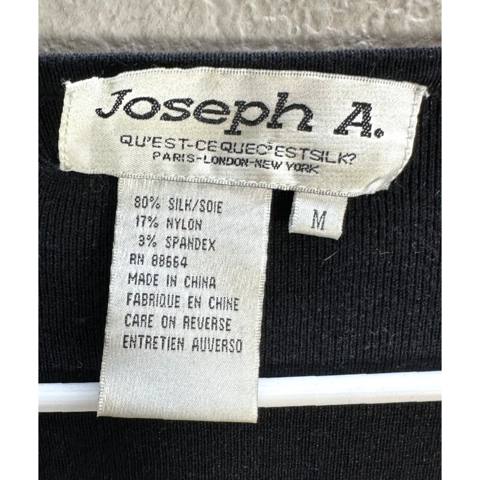 Vintage Joseph A Silk Black Tank Top Cropped Sequins Fringe Party Cocktail Size M Women Sleeveless Size M / US 6-8 / IT 42-44 - 3 Thumbnail
