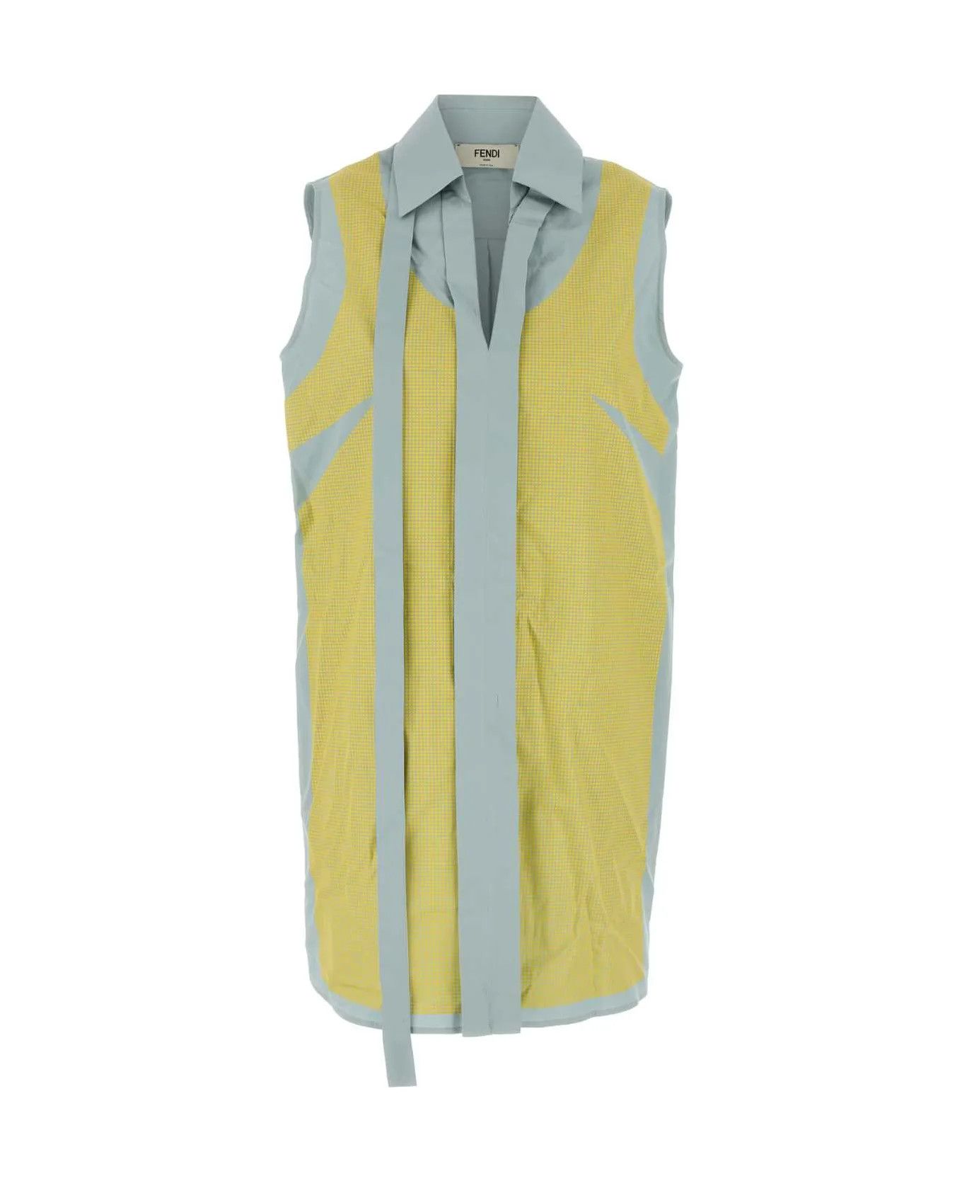 Fendi o1s1wg110326 Dress in Pale Blue Size XL / US 12-14 / IT 48-50 - 1 Thumbnail