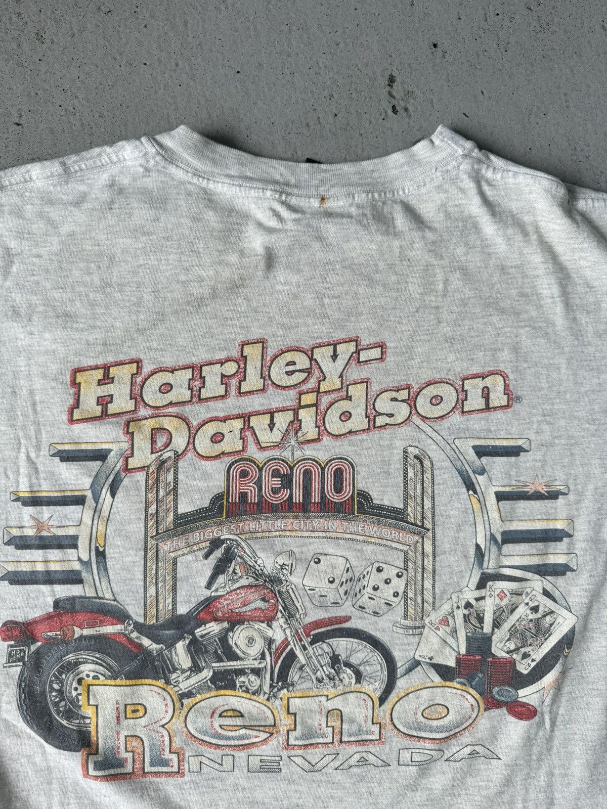 Harley Davidson 90’s Harley Flame Engine Tee Reno Nevada Size US L / EU 52-54 / 3 - 4 Thumbnail
