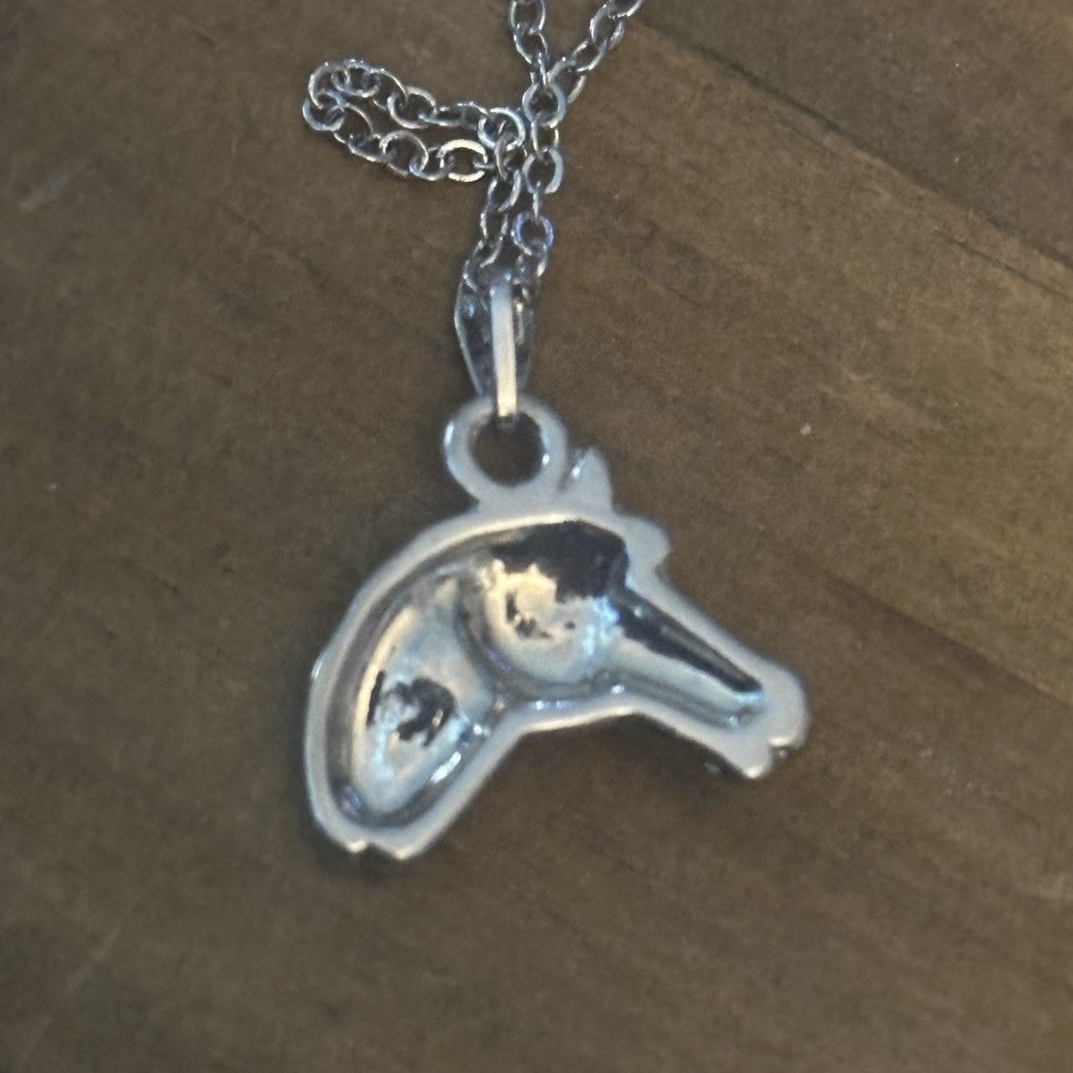 Other Silver tone horse head pendant necklace Size ONE SIZE - 4 Thumbnail