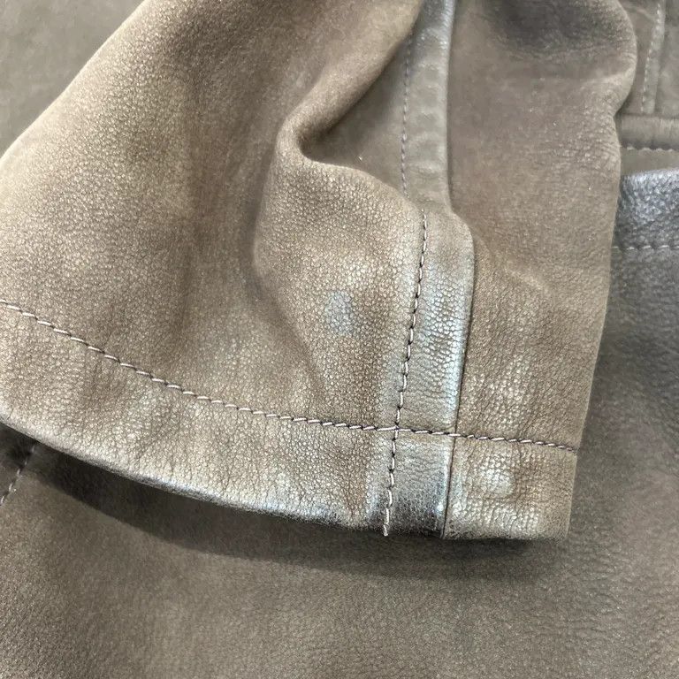 Prada Brown Leather Duffle Coat Size US L / EU 52-54 / 3 - 5 Thumbnail