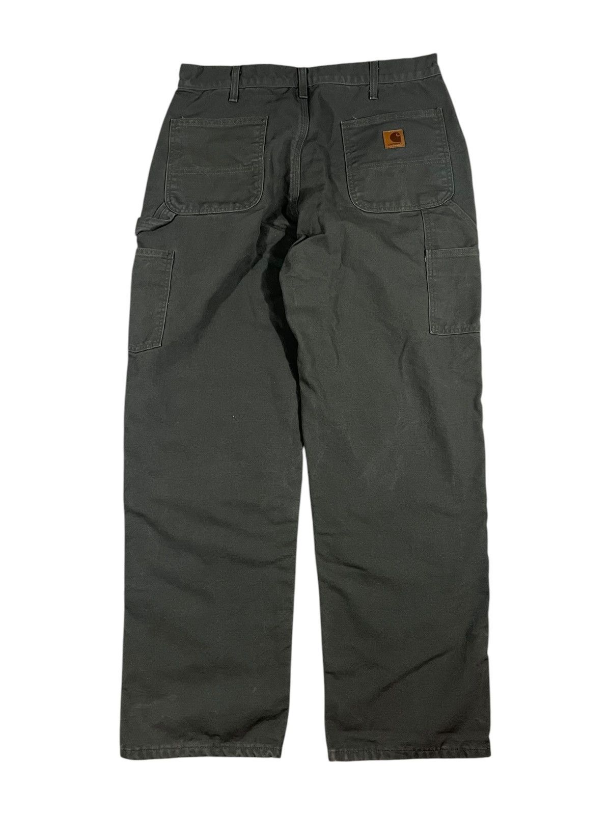 Carhartt Carhartt B111 MOS Flannel Lined Work Pants Faded Green Size US 36 / EU 52 - 2 Thumbnail