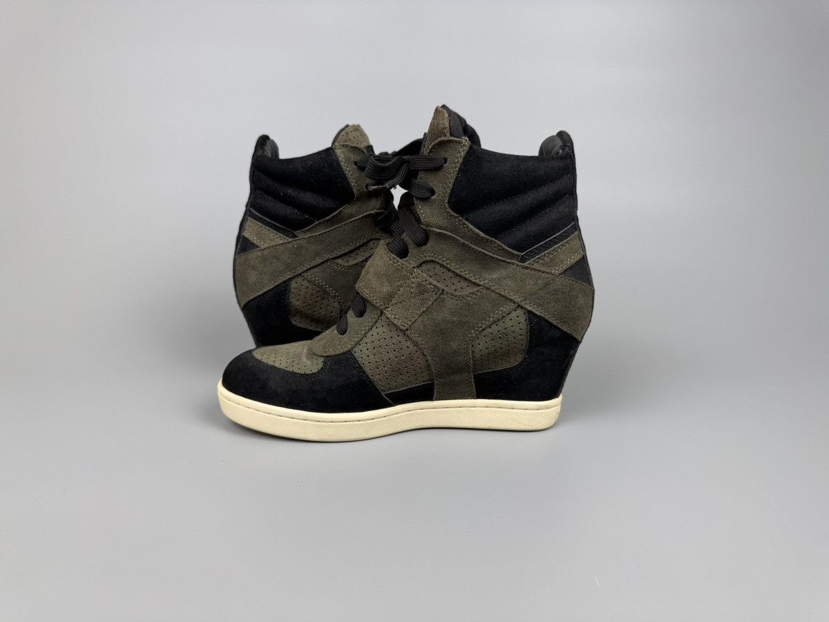 ASH Ash - Bowie Ash Wedge Camouflage Suede Sneakers Size US 8 / IT 38 - 6 Thumbnail