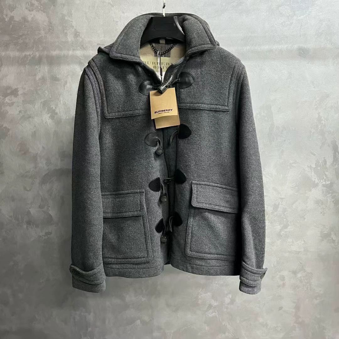 Burberry gray loose hooded jacket by burberry Size US L / EU 52-54 / 3 - 1 Thumbnail