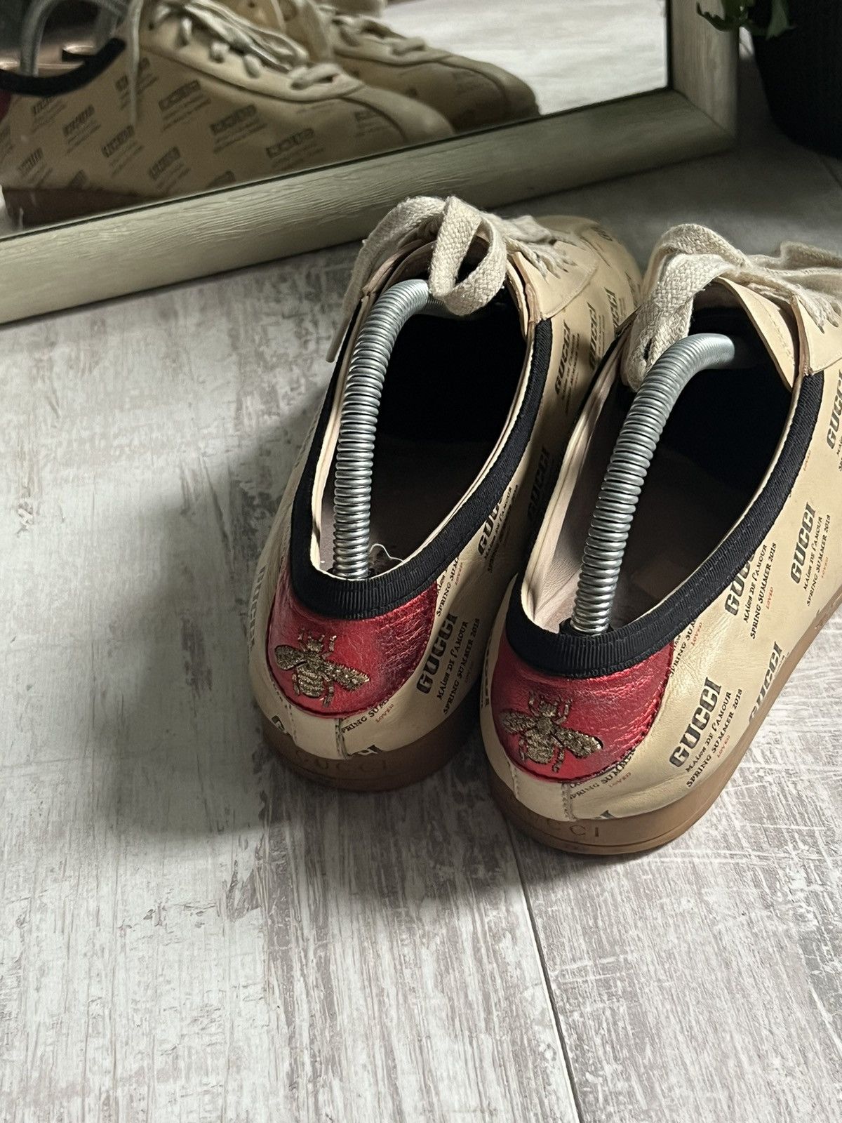 Gucci Gucci 2018 Falacer Low Top Calfskin Shoes Monogram Size US 8.5 / EU 41-42 - 4 Thumbnail