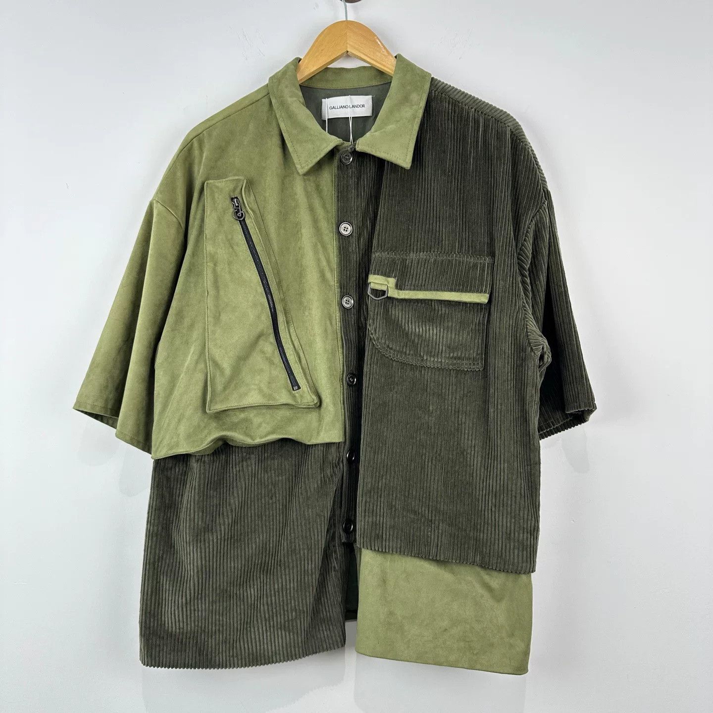 John Galliano Galliano Landor Suede and Corduroy Shirt Size US L / EU 52-54 / 3 - 1 Thumbnail