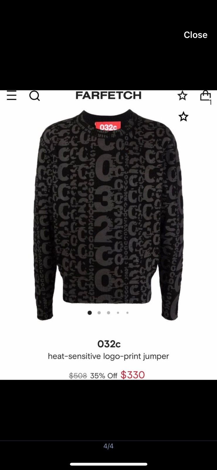 032c × Designer 032C knit sweater thermal Size US M / EU 48-50 / 2 - 6 Thumbnail