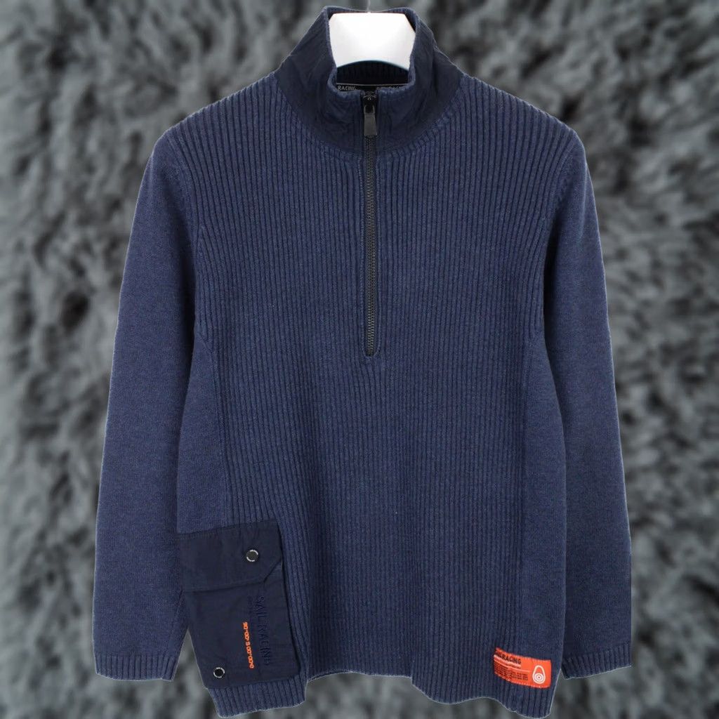 Vintage SAIL RACING Antarctica Expedition Storm T-Neck Jumper Men's SMALL Half Zip Shirt Men Small Blue Jumper Cold Weather Classic Mens Size US S / EU 44-46 / 1 - 1 Thumbnail