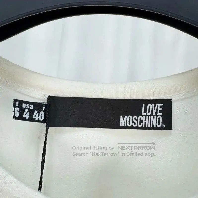 Moschino Moschino Summer White Logo T-Shirt for Women . Size L / US 10 / IT 46 - 5 Thumbnail