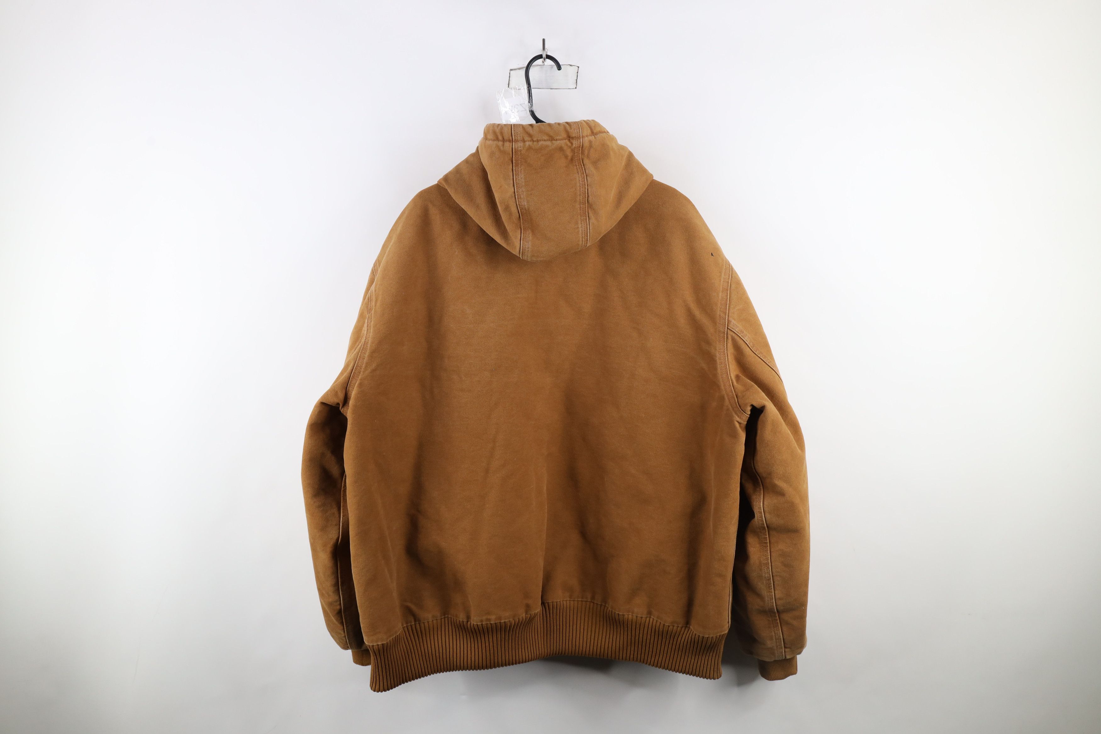 Carhartt × Vintage Vintage Y2K Carhartt Maintenance Canvas Hooded Jacket Size US XXL / EU 58 / 5 - 15 Thumbnail