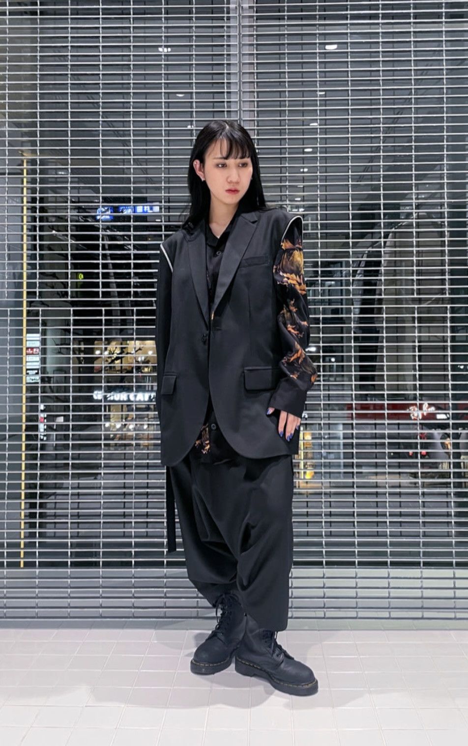 Yohji Yamamoto Yohji Yamamoto Ground Y - W/Gabardine Shoulder Zipper Jacket Size US L / EU 52-54 / 3 - 9 Thumbnail