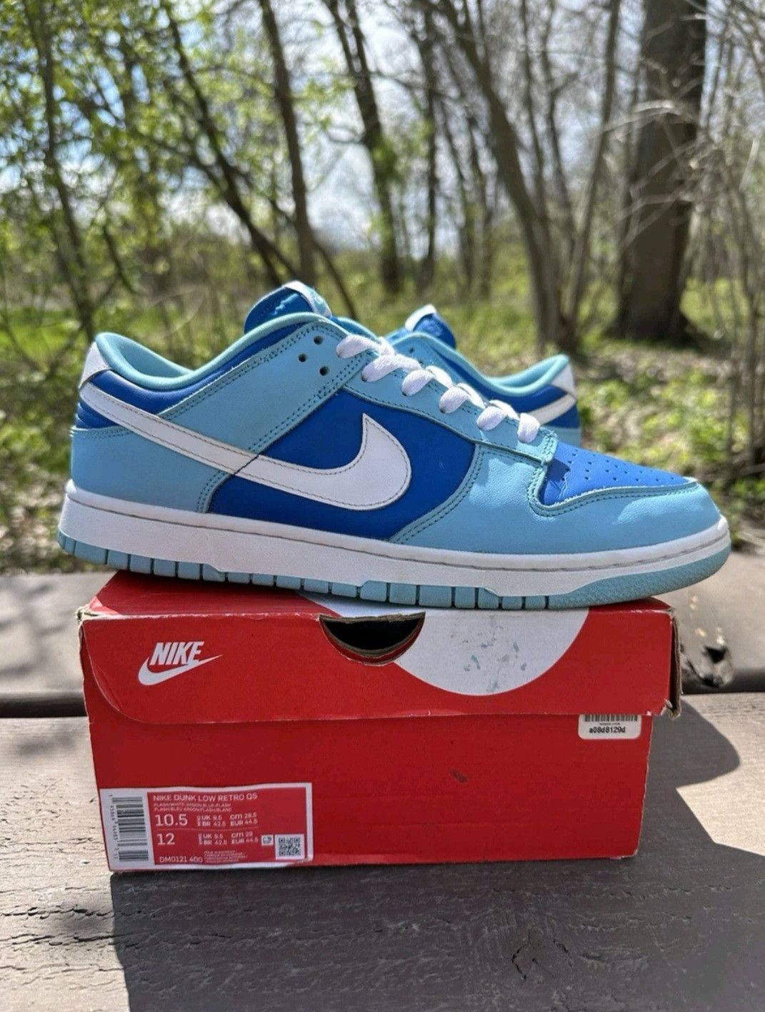 Jordan Brand Nike Dunk Low Retro QS Argon 2022 DM0131400 Size 10.5 Men Size US 10.5 / EU 43-44 - 2 Thumbnail
