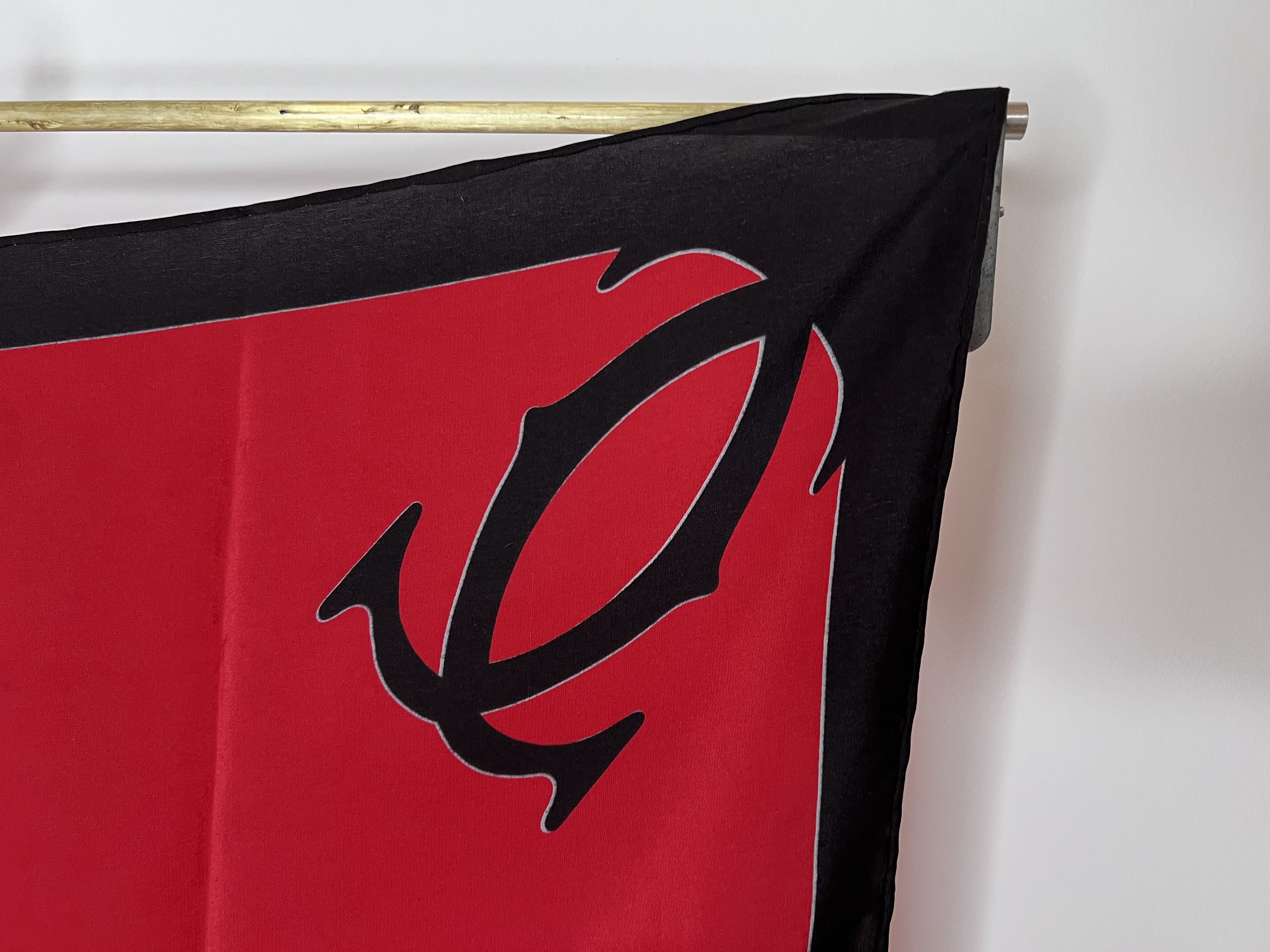 Cartier MUST DE CARTIER SILK SCARF RING PANTHERE RED BLACK AUTHENTIC Size ONE SIZE - 2 Thumbnail