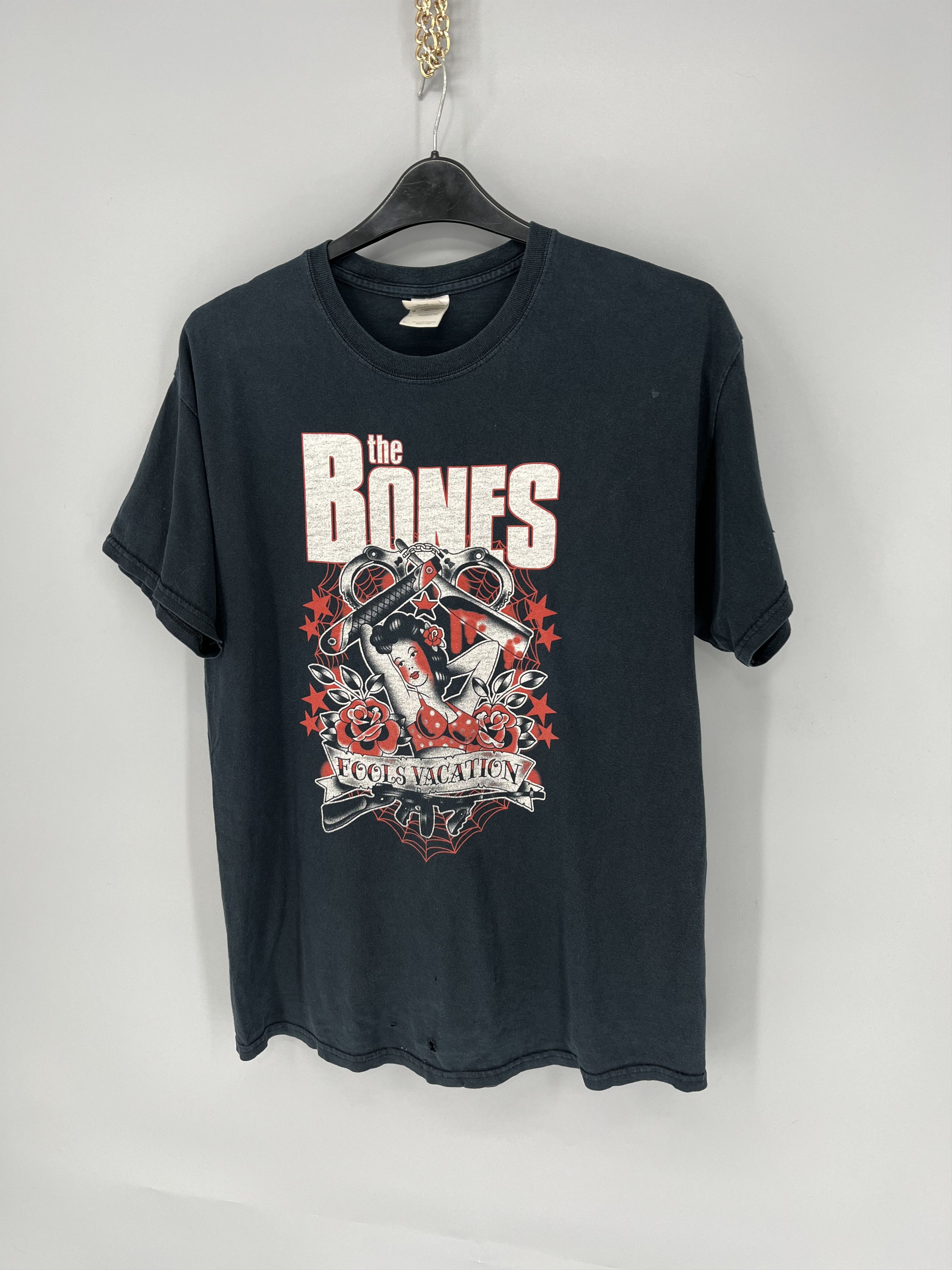 Band Tees The Bones Rock T-Shirt Vintage Anvil Size M Black Size US L / EU 52-54 / 3 - 3 Thumbnail