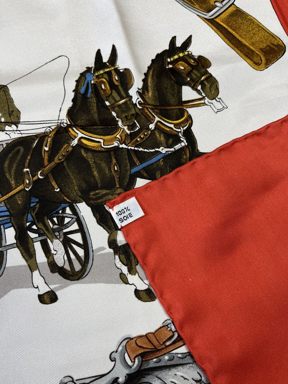 Designer × Hermes Hermes Paris LeDoux Equipages Big Scarf luxury vintage Size ONE SIZE - 9 Thumbnail