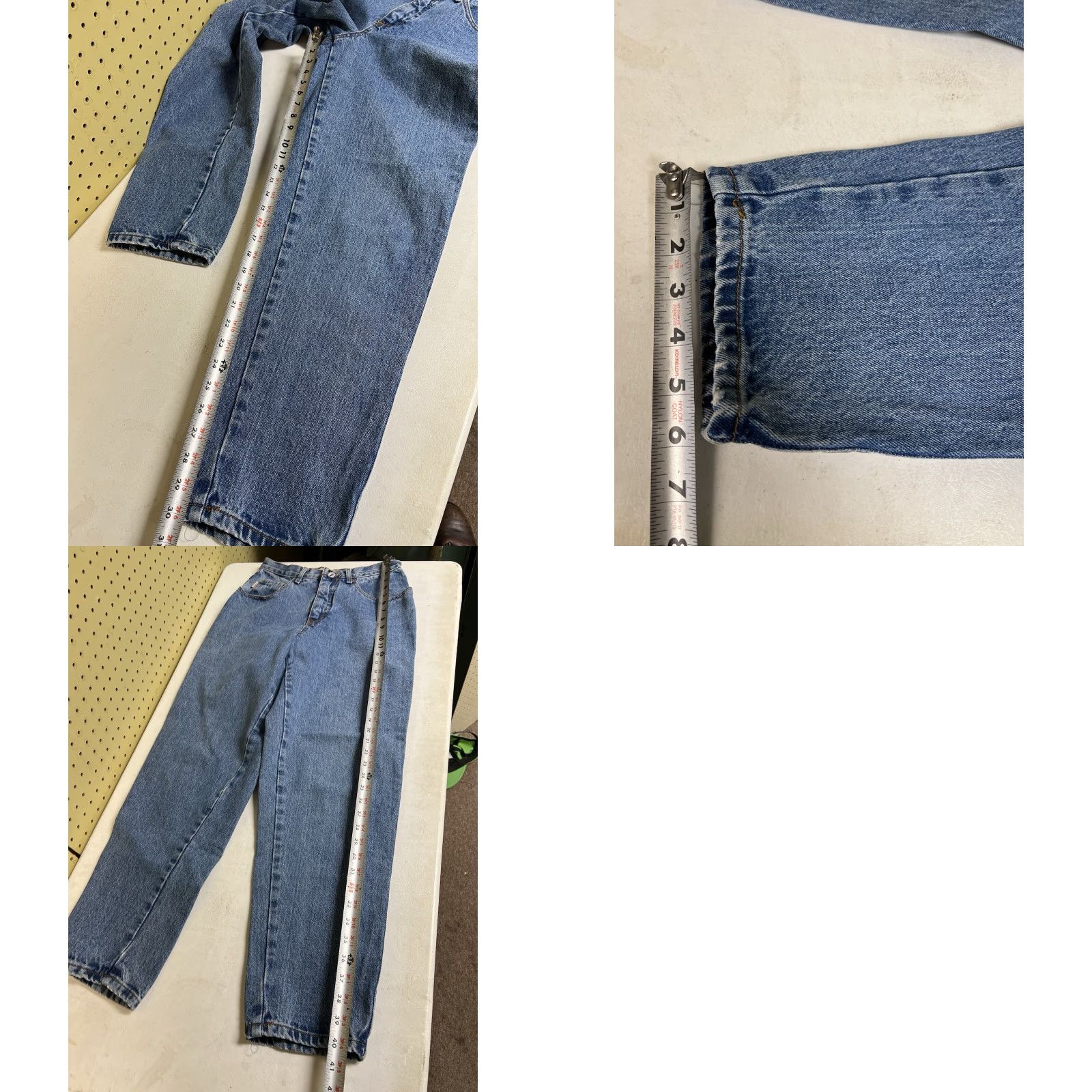 Esprit VINTAGE Esprit Jeans Women's Jeans 11 High Waist Tapered Leg Blue Denim Straight Medium Wash 90s? No, current decades: None specified. Size 32" / US 10 / IT 46 - 8 Thumbnail
