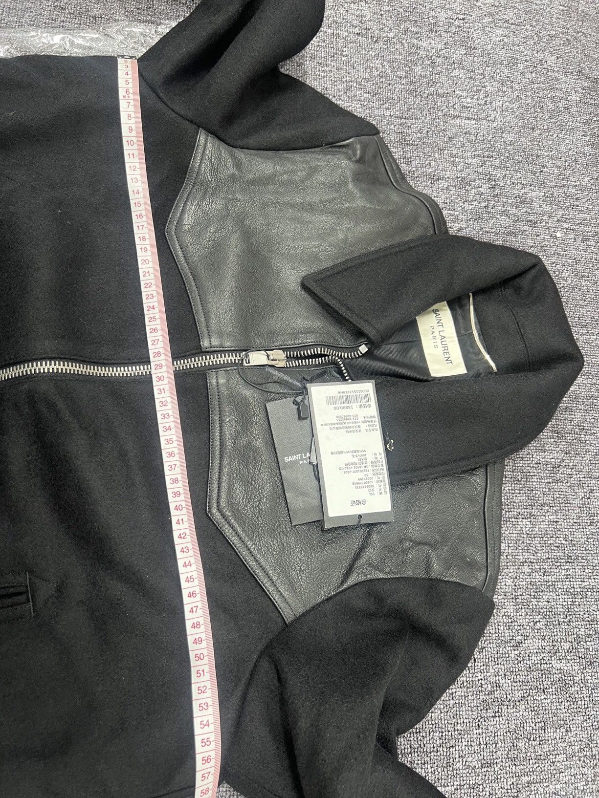 Saint Laurent Paris × Yves Saint Laurent Saint Laurent Paris 2013 leather patchwork jacket Size US M / EU 48-50 / 2 - 10 Thumbnail