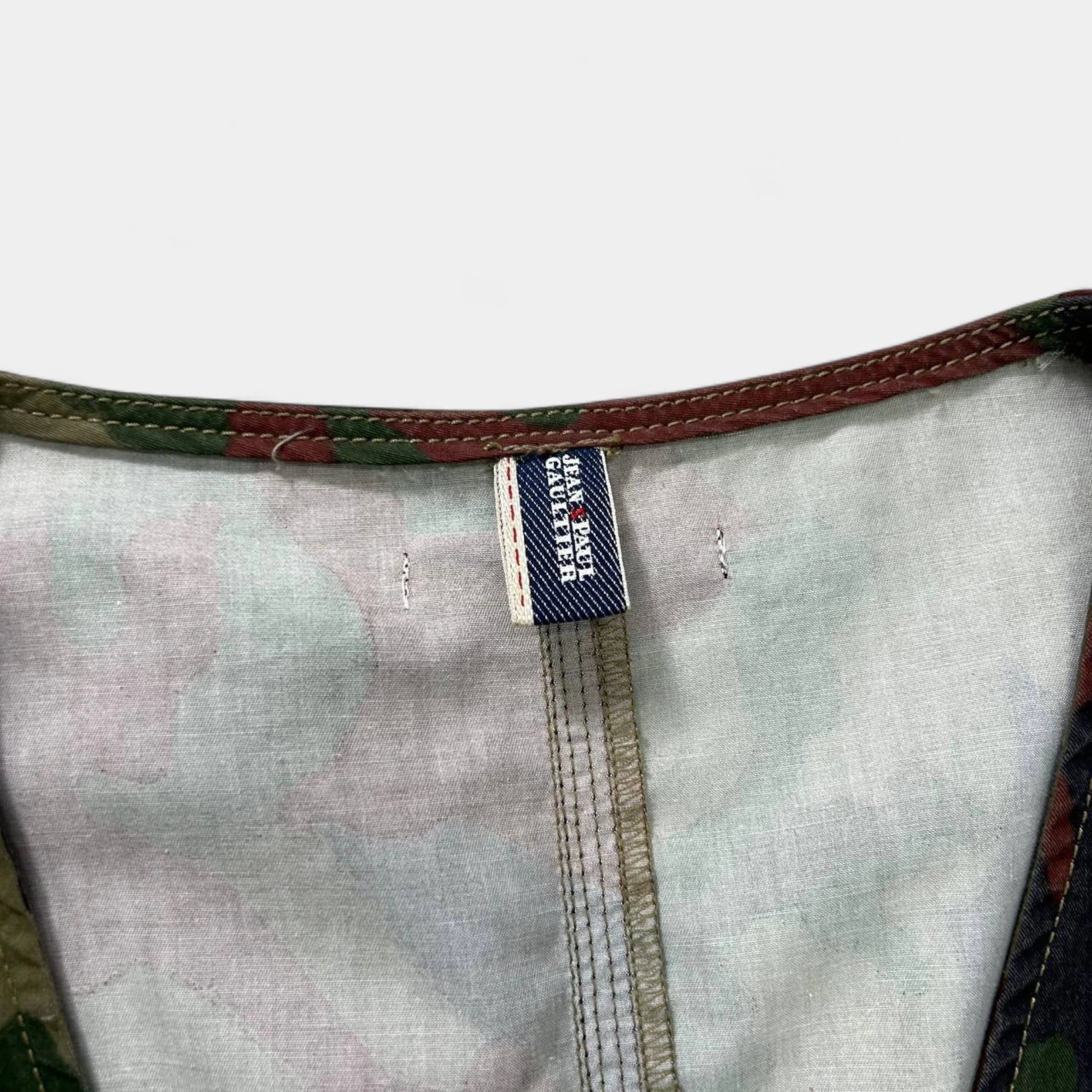 Jean Paul Gaultier Jean Paul Gaultier Camouflage Cargo Vest Dress S/M 2000s Size S / US 4 / IT 40 - 5 Thumbnail