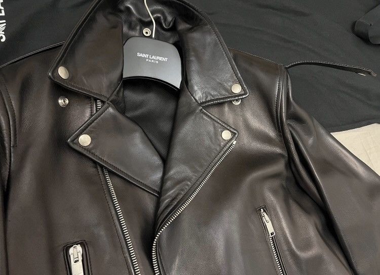 Saint Laurent Paris × Yves Saint Laurent Saint Laurent slp L01 leather jacket Size US L / EU 52-54 / 3 - 3 Thumbnail