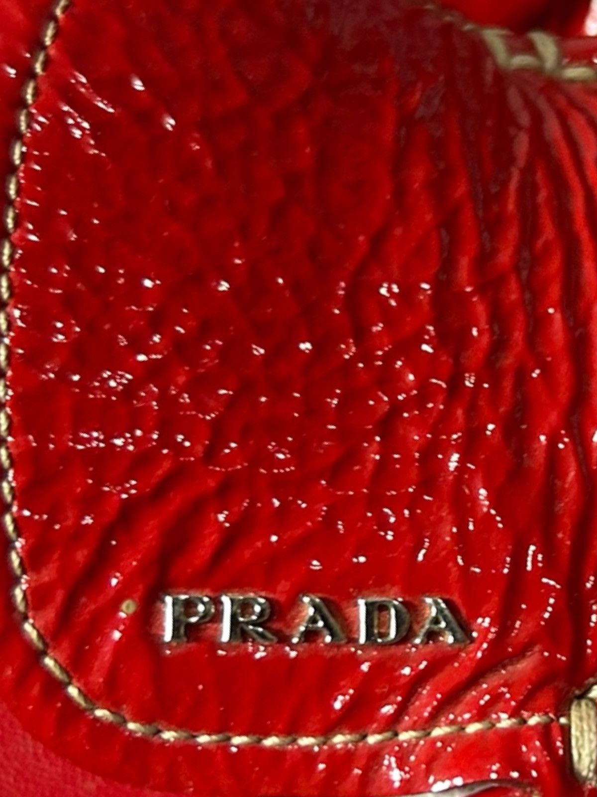 Prada PRADA Red Patent Leather Heels / Loafers (Women’s) Size US 10 / IT 40 - 6 Thumbnail