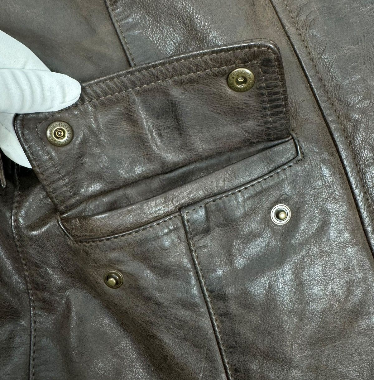 Belstaff Belstaff Womens Genuine Leather Jacket Gold Label size 42 Size M / US 6-8 / IT 42-44 - 19 Thumbnail