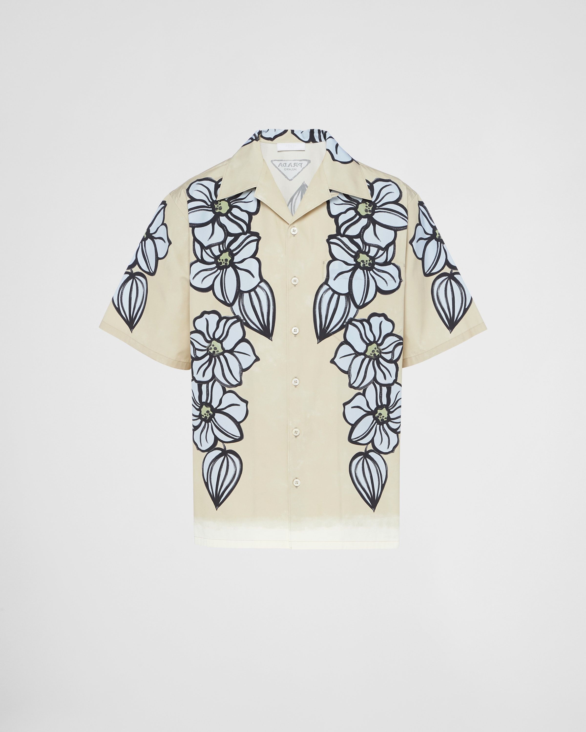 Prada o1bcso1str1025 Popeline Camelia Shirt in Multicolor Size US L / EU 52-54 / 3 - 1 Thumbnail