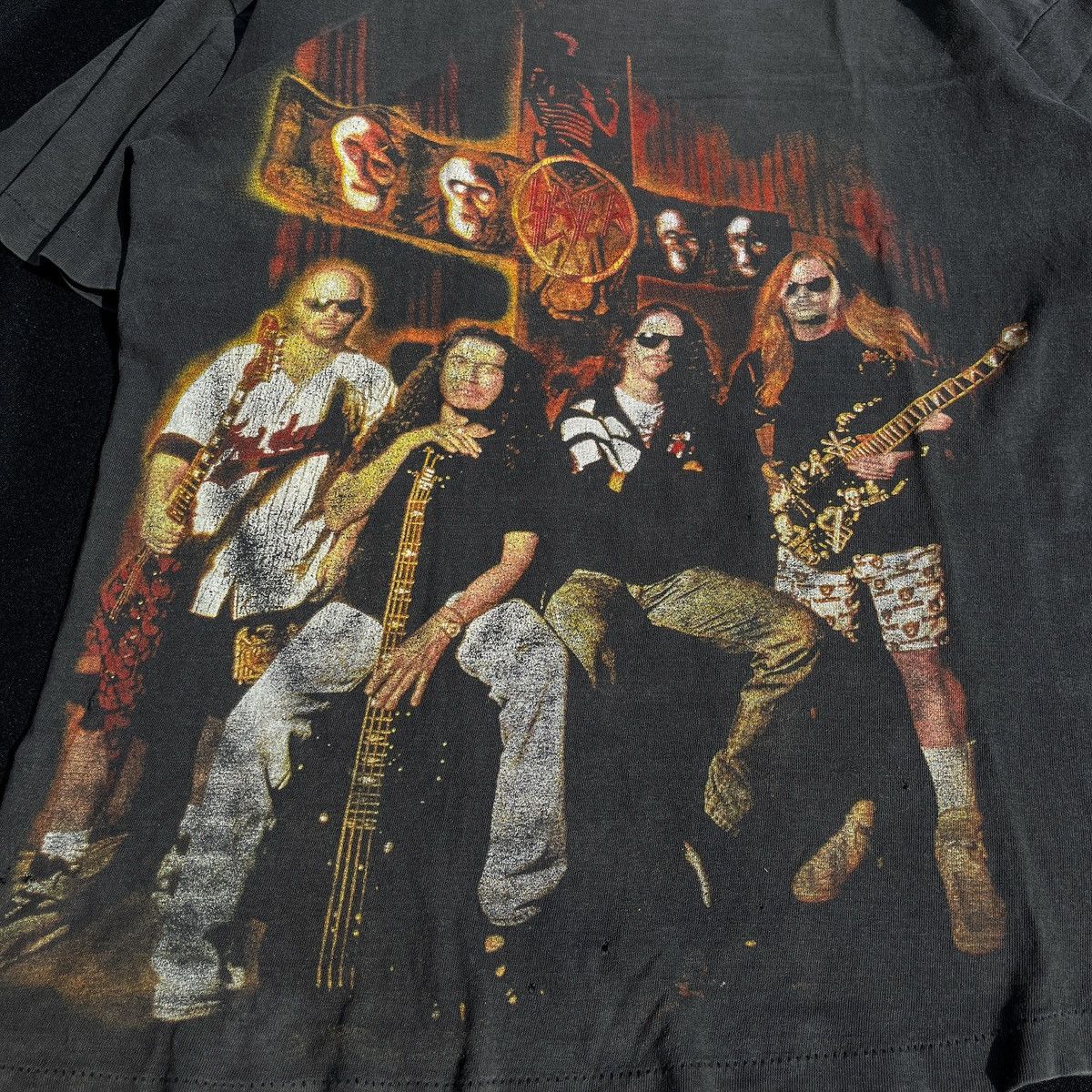 Band Tees Slayer Bootleg 90s Size US L / EU 52-54 / 3 - 4 Thumbnail