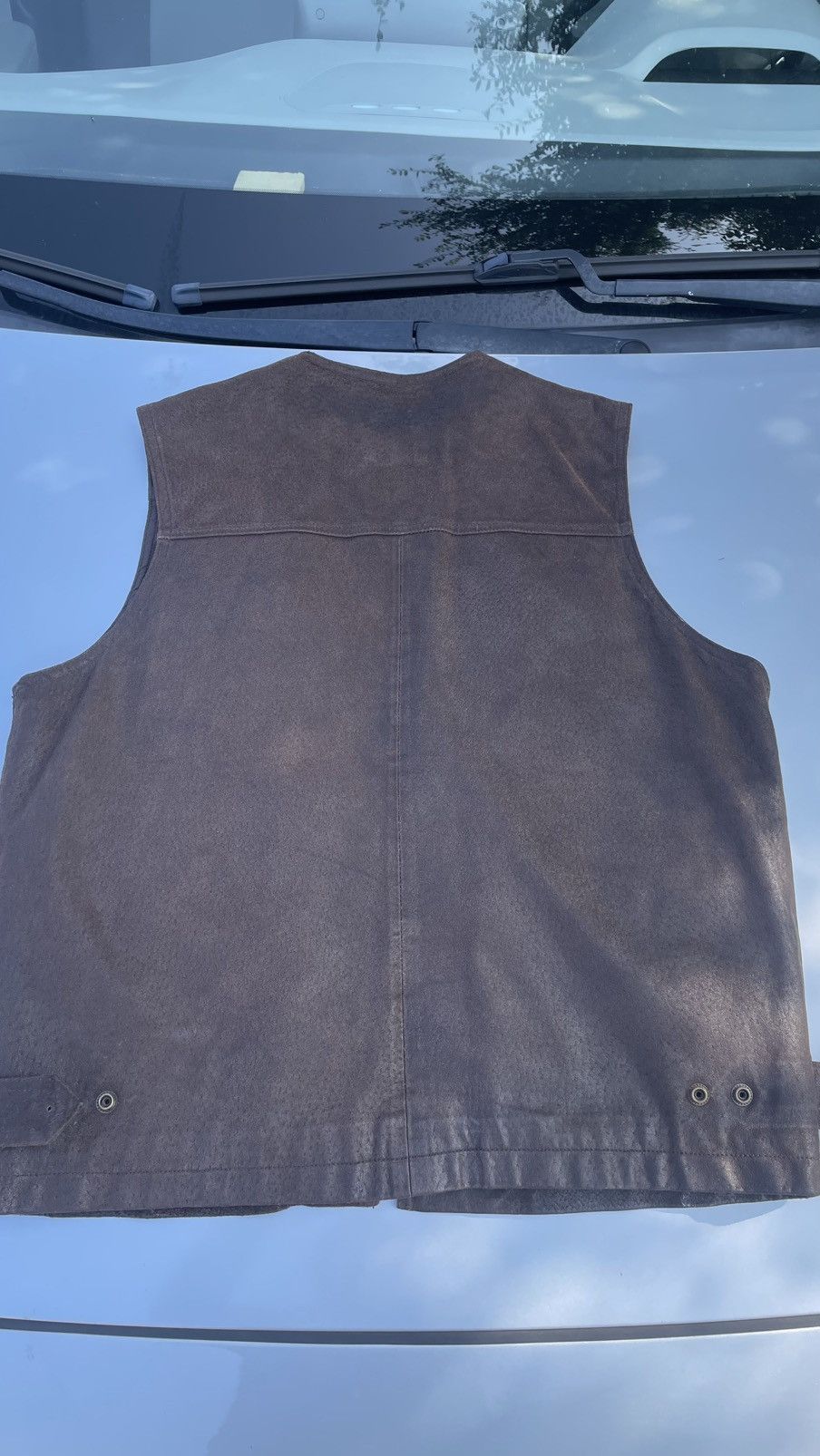 Wilsons Leather Brown Wilson Leather Vest Size 44L - 4 Thumbnail